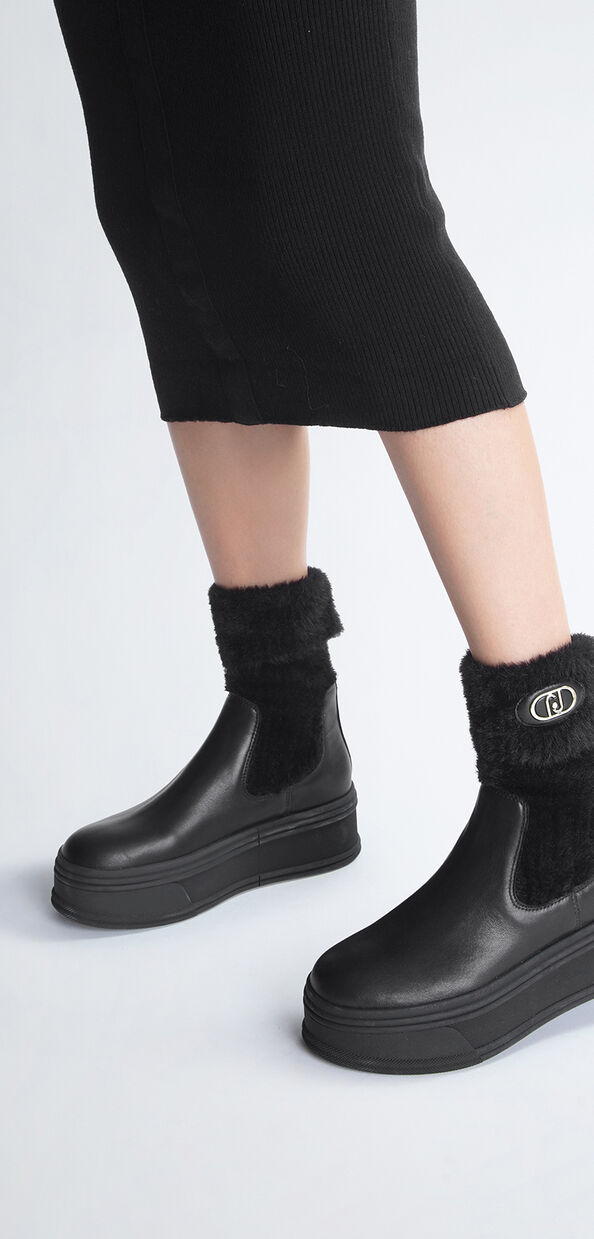 Liu Jo Stivaletti neri con calzino warm